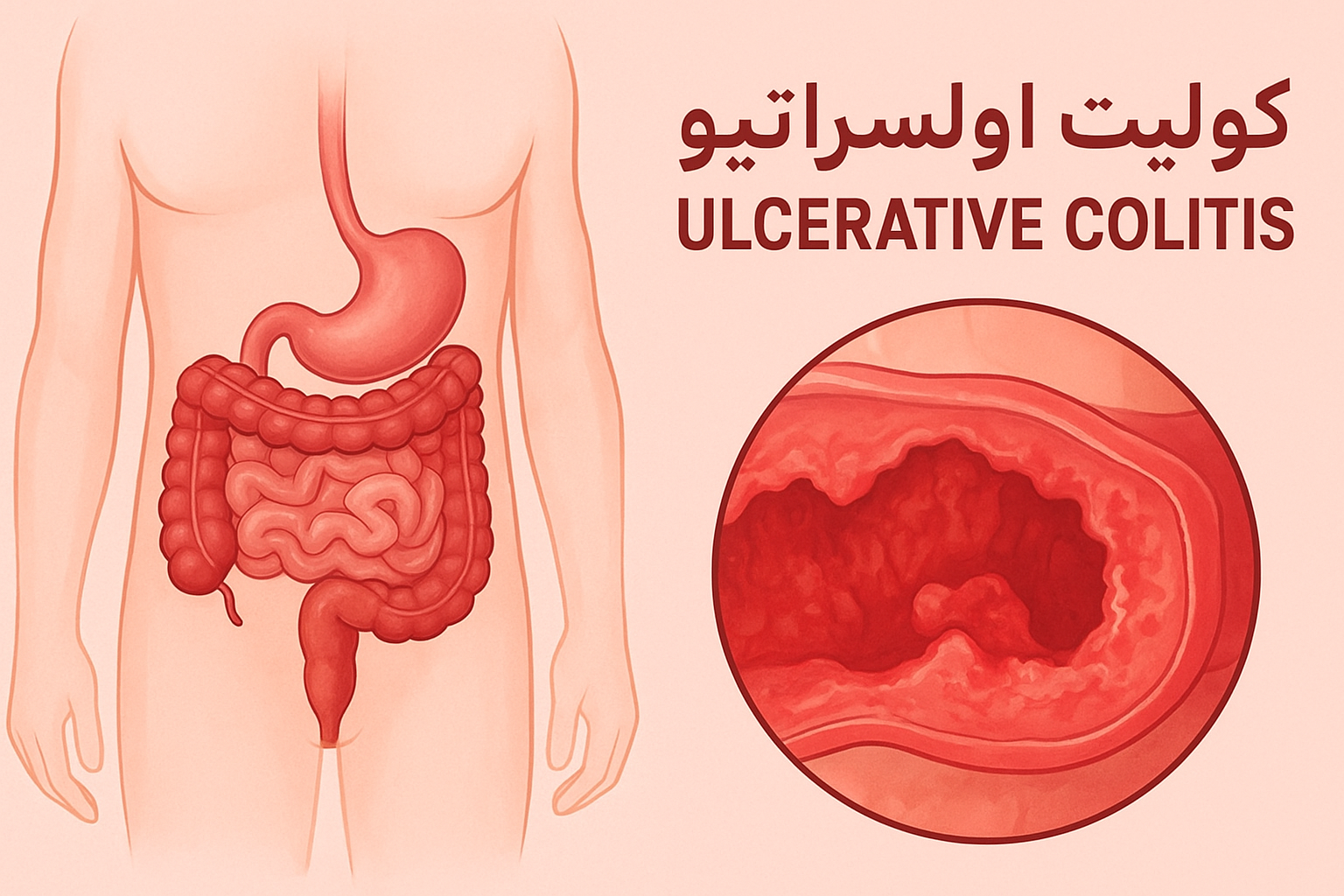 کولیت اولسراتیو چیست؟علائم، علل، تشخیص و روشهای درمان کولیت اولسراتیو